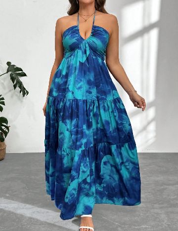 Rochie lunga SHEIN CURVE, albastru