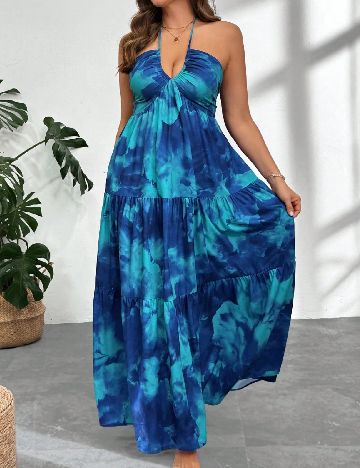 Rochie lunga SHEIN CURVE, albastru