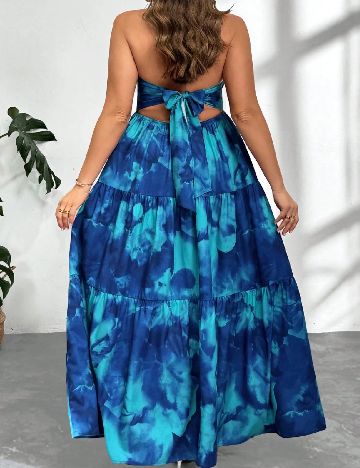 Rochie lunga SHEIN CURVE, albastru