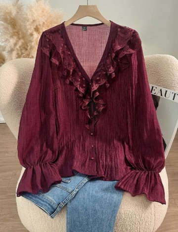 Bluza SHEIN CURVE, mov