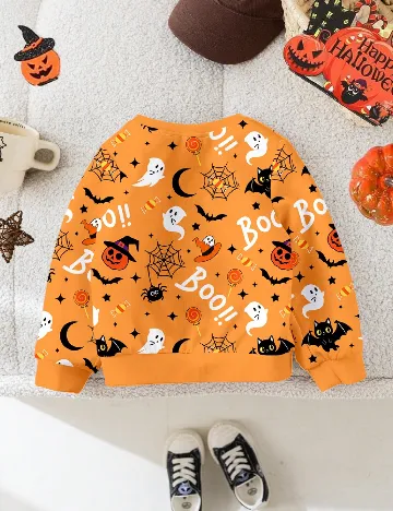 Bluza Shein Kids, portocaliu