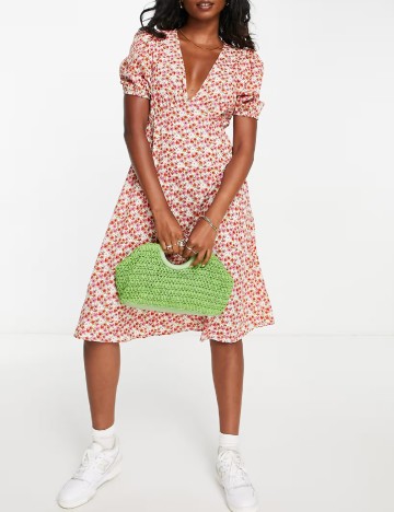 Rochie medie Vero Moda, floral