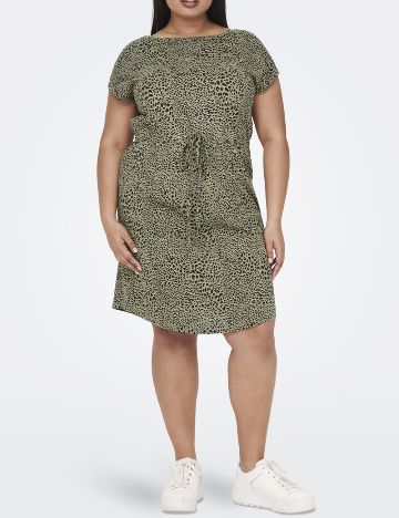 Rochie scurta Only Carmakoma, verde