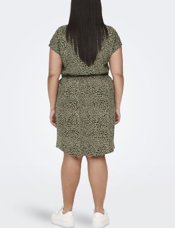 Rochie scurta Only Carmakoma, verde