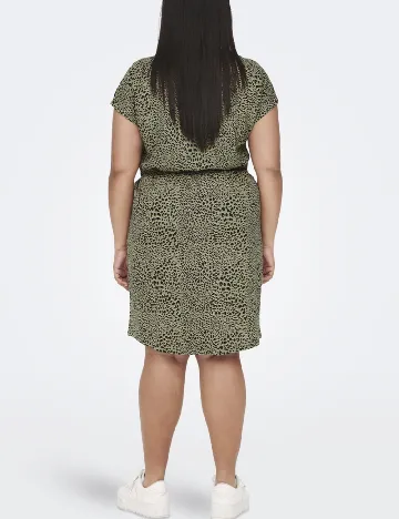 Rochie scurta Only Carmakoma, verde