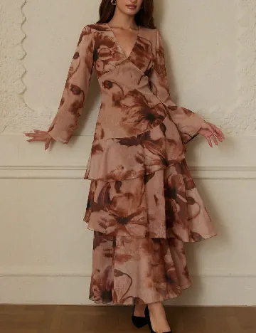 Rochie lunga SHEIN, maro