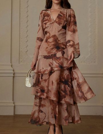 Rochie lunga SHEIN, maro