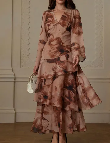 Rochie lunga SHEIN, maro