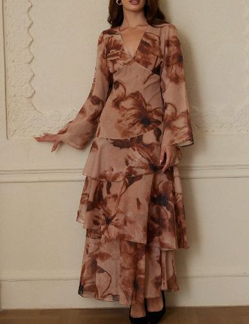 Rochie lunga SHEIN, maro