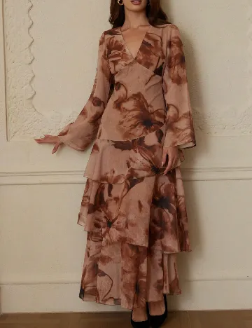 Rochie lunga SHEIN, maro