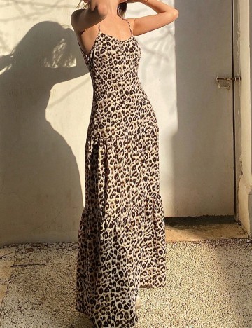 Rochie lunga SHEIN, animal print