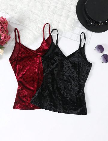 Set Maiouri 2 bucati SHEIN, negru/visiniu