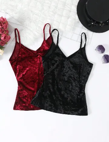 Set Maiouri 2 bucati SHEIN, negru/visiniu