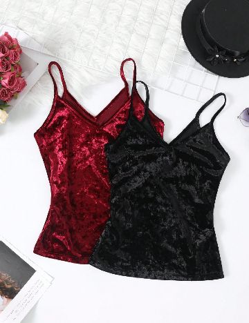 Set Maiouri 2 bucati SHEIN, negru/visiniu