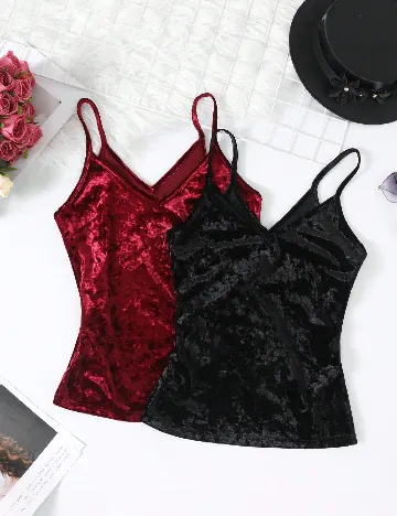 Set Maiouri 2 bucati SHEIN, negru/visiniu