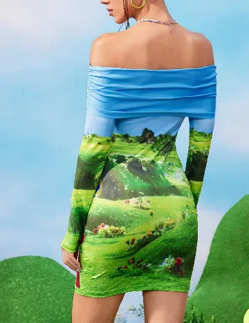 Rochie scurta SHEIN, mix culori