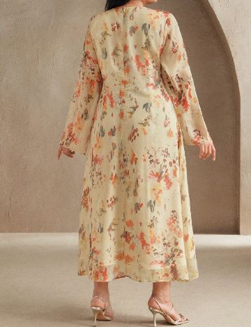 Rochie medie Anewsta Curve, floral