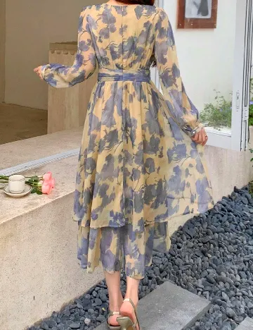 Rochie medie Dazy, galben