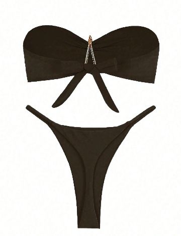 Costum de baie SHEIN, maro