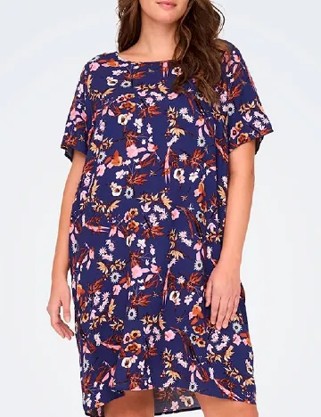 Rochie scurta Only Carmakoma, bleumarin