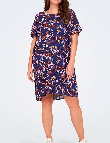Rochie scurta Only Carmakoma, bleumarin