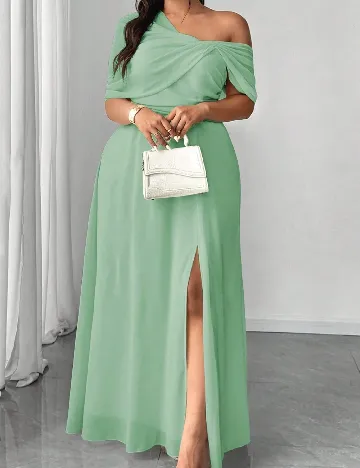 Rochie lunga SHEIN CURVE, verde