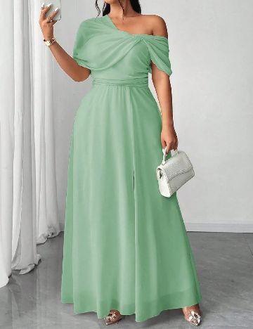 Rochie lunga SHEIN CURVE, verde
