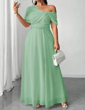 Rochie lunga SHEIN CURVE, verde