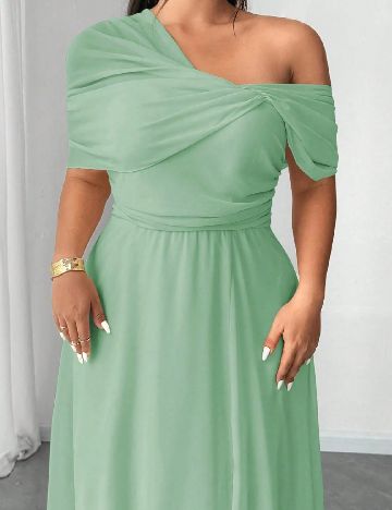 Rochie lunga SHEIN CURVE, verde