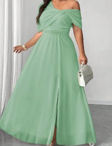 Rochie lunga SHEIN CURVE, verde