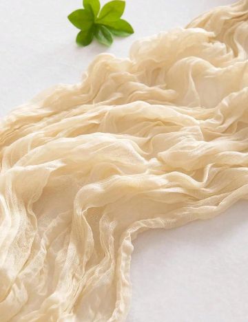 Servetel de masa decorativ SHEIN, crem