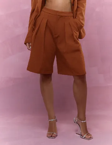 Pantaloni scurti Missguided, maro