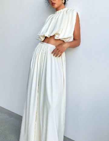 Pantaloni SHEIN, ecru