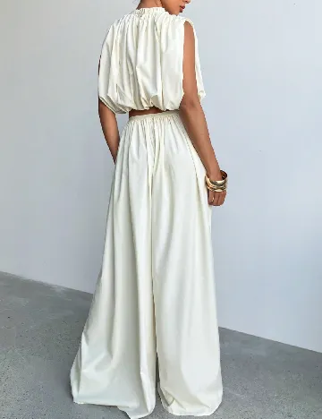 Pantaloni SHEIN, ecru