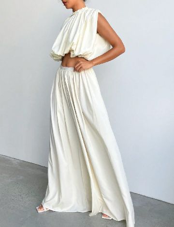 Pantaloni SHEIN, ecru