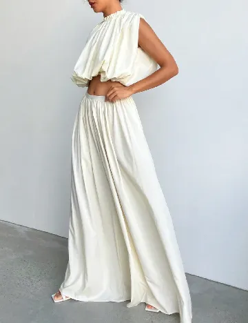 Pantaloni SHEIN, ecru