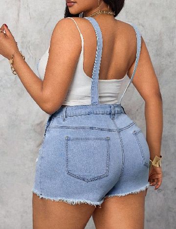 Salopeta SHEIN CURVE, albastru