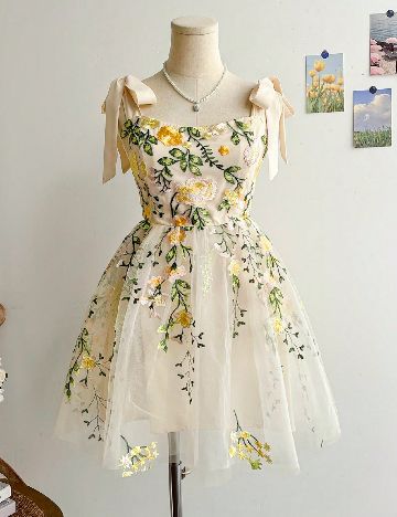 Rochie scurta SHEIN, crem