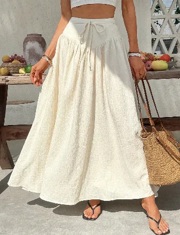 Fusta SHEIN CURVE, crem