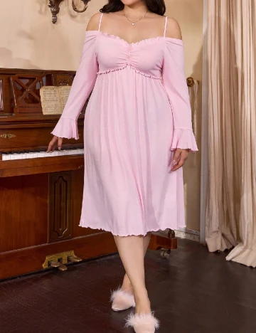 Rochie de noapte SHEIN CURVE, roz