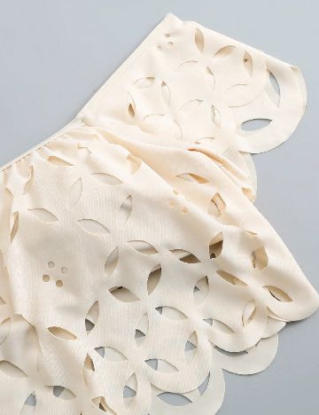 Costum de baie SHEIN, crem