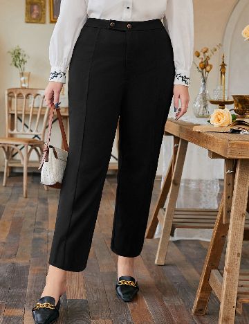 Pantaloni SHEIN CURVE, negru