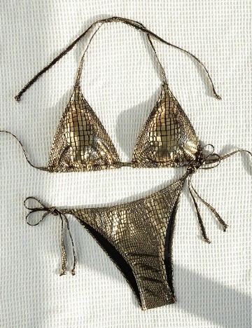 Costum de baie SHEIN, auriu