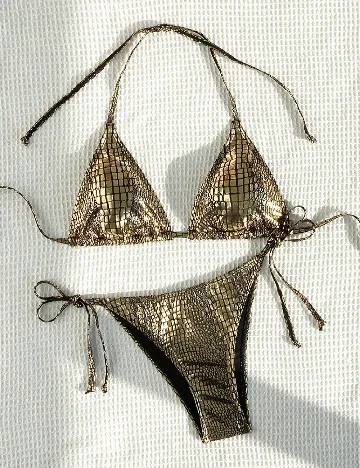 Costum de baie SHEIN, auriu