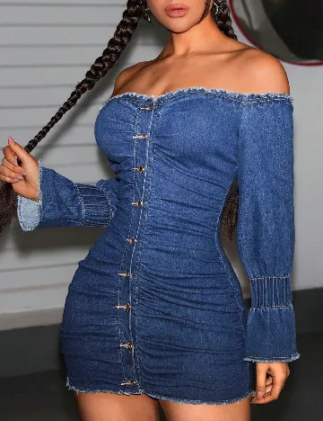 Rochie scurta SHEIN, albastru