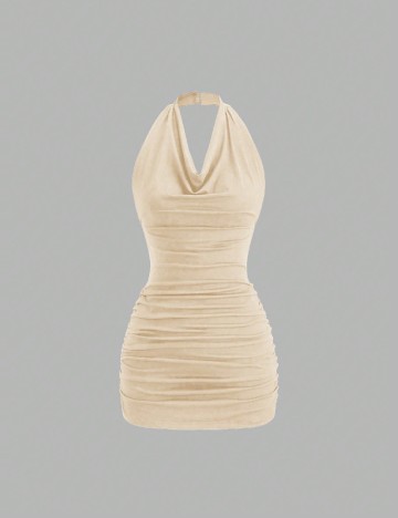 Rochie scurta SHEIN, crem