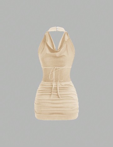 Rochie scurta SHEIN, crem