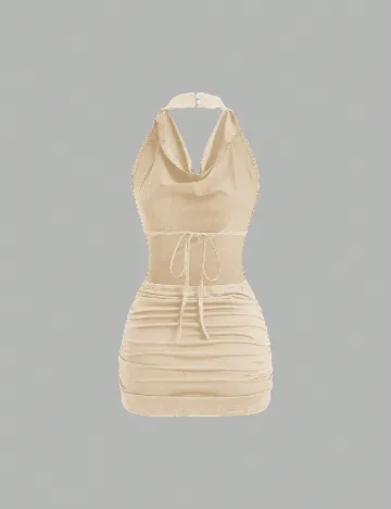 Rochie scurta SHEIN, crem