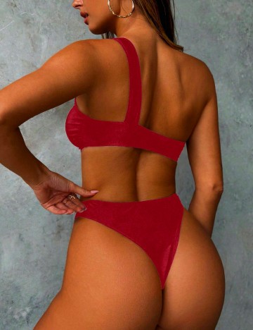 Costum de baie SHEIN, rosu