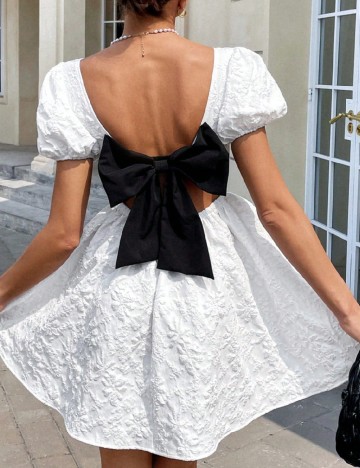 Rochie scurta SHEIN, alb